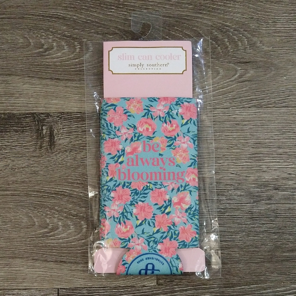 NEW: Simply Southern Floral Slim Can Cooler